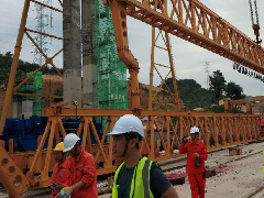 湖北三思科技架桥机安全监控系统安装于马来西亚吉隆坡SUKE CA4项目